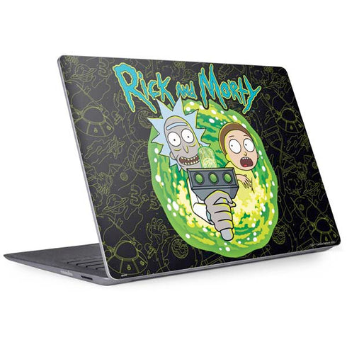Adult Swim Rick and Morty Portal Travel Surface Laptop 2 Skin